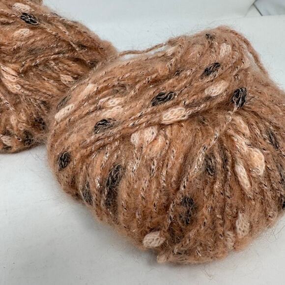 Trendsetter Yarns Eliseo Peach (Lot of 3 x 50 g Balls)‎ 32% Mohair Made in Italt - Picture 8 of 9